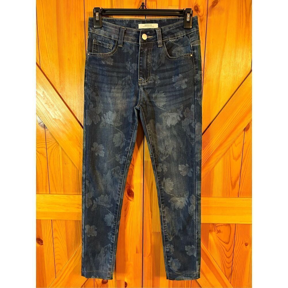 Redial Paris Jeans premium denim collection size small Florecer design stretch s